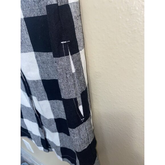 ANTHROPOLOGIE $268 The Odells Windowpane Plaid Trapeze Shirt Dress Size Medium - Picture 9 of 11